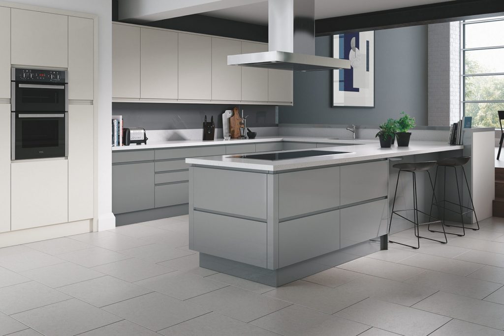 J-Groove handleless kitchen door style - Truman Kitchens