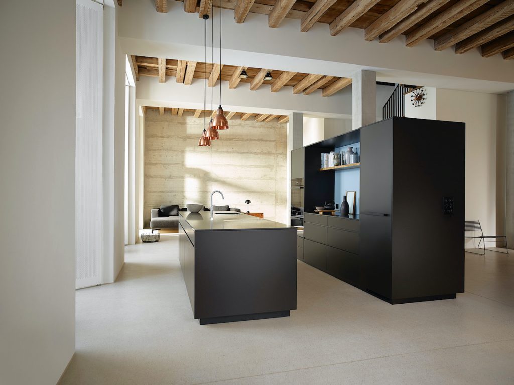 Push to open handleless kitchen door styles - Truman Kitchens